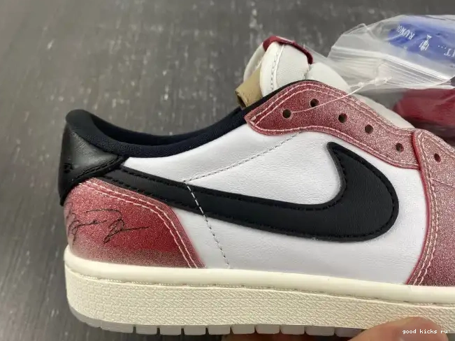 'RED BLACK' LOW 1 X JORDAN AIR OG ROOM TROPHY FN0432-017 0528